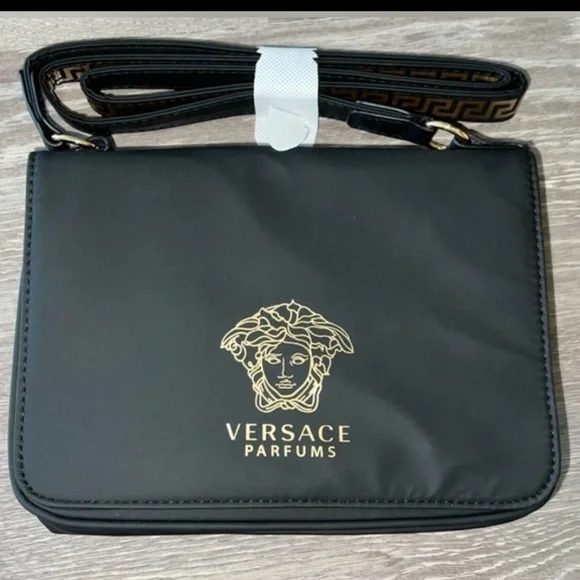 Versace Black and Gold Crossbody Bag - Picture 5 of 7